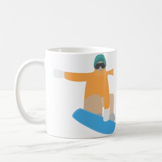 Snowboarder Kaffeetasse (Links)