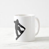 Snowboarder Kaffeetasse (VorderseiteRechts)
