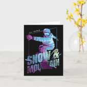 Snowboarder Karte (Gelbe Blume)