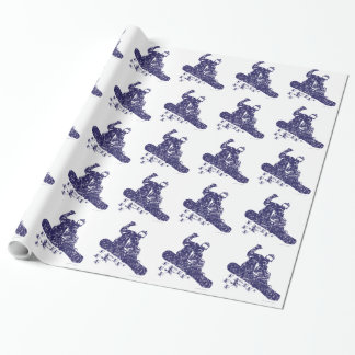 Snowboarder Kathedrale AIR Geschenkpapier