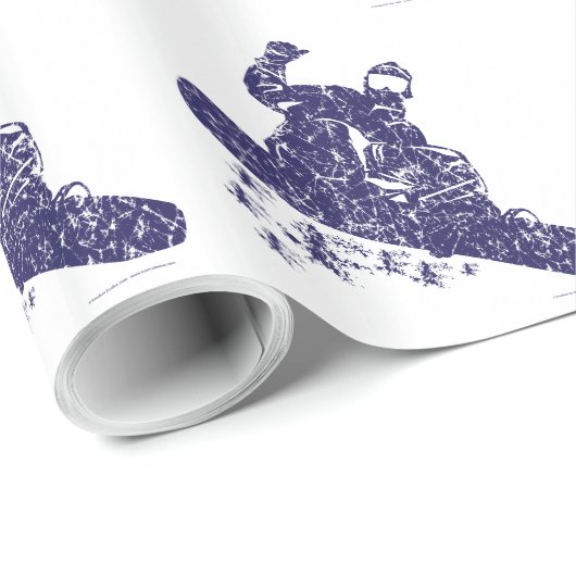 Snowboarder Kathedrale AIR Geschenkpapier (Rolleneckpunkt)