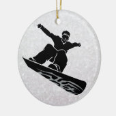 Snowboarder Keramikornament (Links)