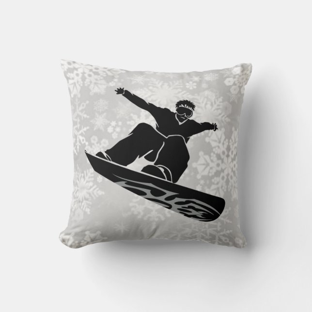 Snowboarder Kissen (Vorderseite)
