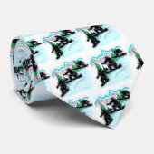 Snowboarder-Krawatte Krawatte (Gerollt)