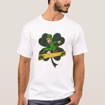 Snowboarder Leprechaun St. Patricks Day