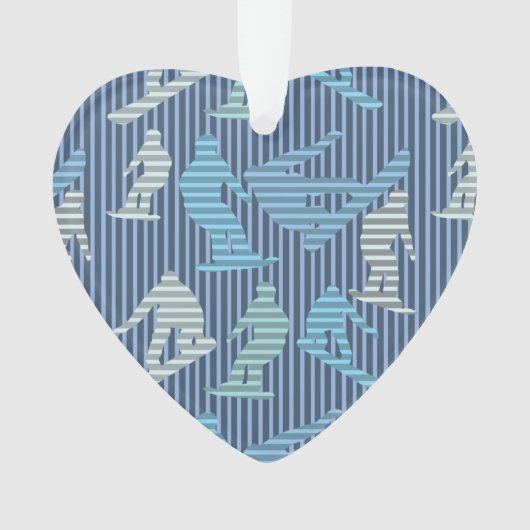 Snowboarder Lines Ornament (Vorderseite)