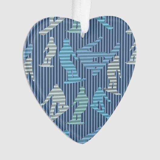 Snowboarder Lines Ornament (Vorderseite)