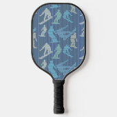 Snowboarder Lines Pickleball Schläger (Vorderseite)