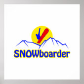 SNOWboarder-Logo Poster (Vorne)