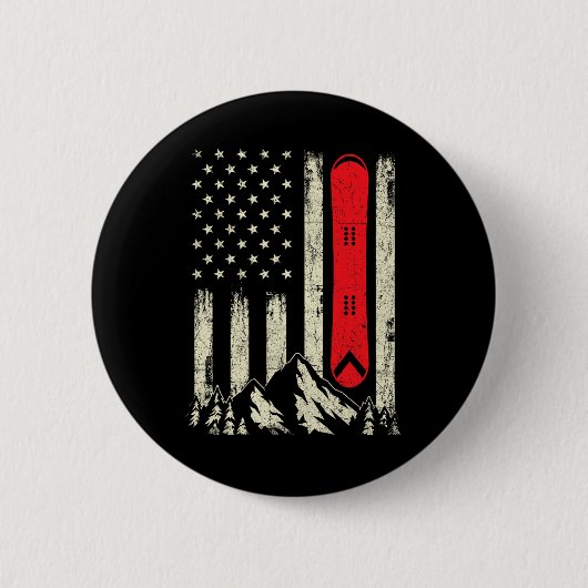 Snowboarder Lover - Snowboarder Wintersp Button (Vorderseite)