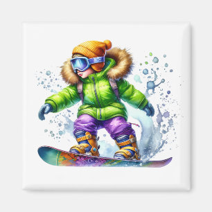 Snowboarder Magnet