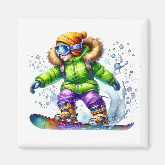 Snowboarder Magnet (Vorne)