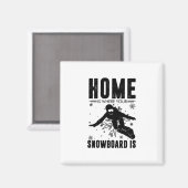 Snowboarder Magnet (Vorderseite/Rückseite)