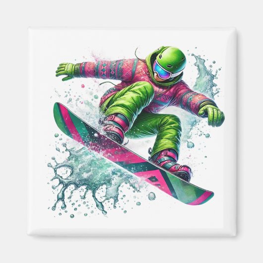 Snowboarder Magnet (Vorne)