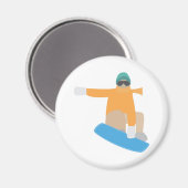 Snowboarder Magnet (Vorderseite/Rückseite)