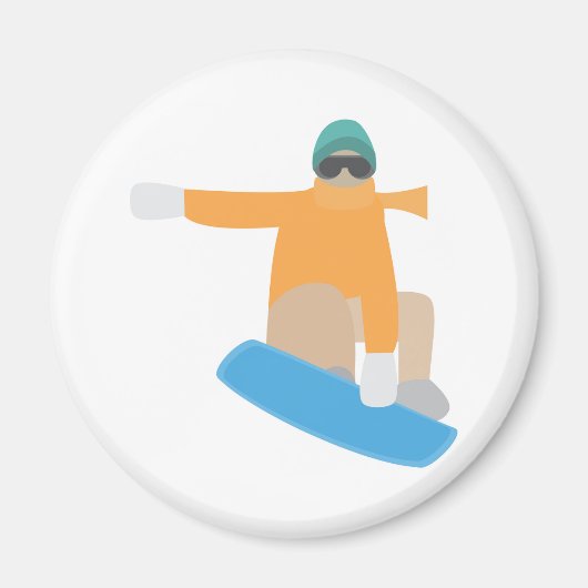 Snowboarder Magnet (Vorne)