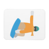 Snowboarder Magnet (Horizontal)