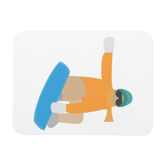 Snowboarder Magnet (Horizontal)