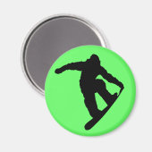 Snowboarder Magnet (Vorderseite/Rückseite)