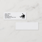 Snowboarder Mini Visitenkarte (Vorne/Hinten)