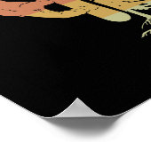 Snowboarder mit Baum abseits der Piste Poster (Ecke)