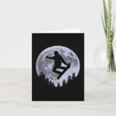 Snowboarder Moon Snowboarden Freestyle Pro Snowbo Karte (Vorderseite)