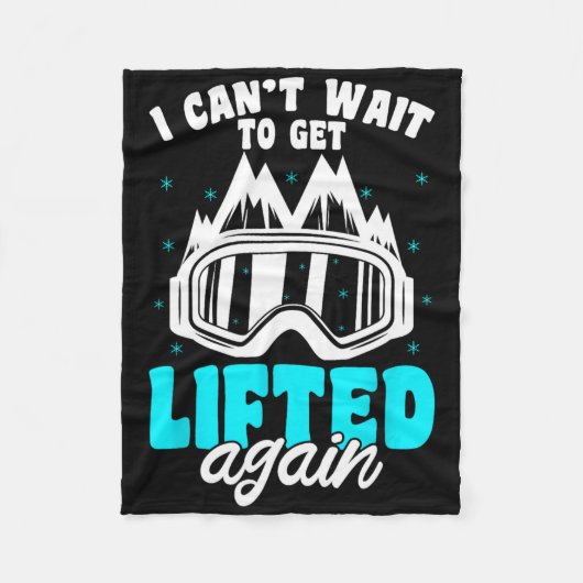 Snowboarder Mountain Gear Winter Ski Slope Snowbo Fleecedecke (Vorderseite)