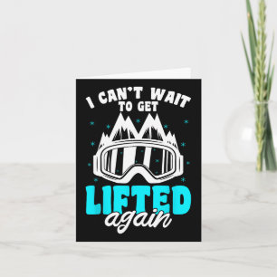 Snowboarder Mountain Gear Winter Ski Slope Snowbo Karte