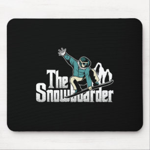 Snowboarder Mountains Winter Extreme Sports Snowbo Mousepad