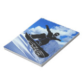 Snowboarder Notizblock (Rotiert)