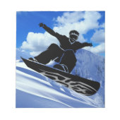 Snowboarder Notizblock (Vorderseite)