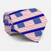 Snowboarder-Patriotic-USA-Flag Krawatte (Gerollt)