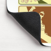 Snowboarder/Pop Art Mousepad (Ecke)