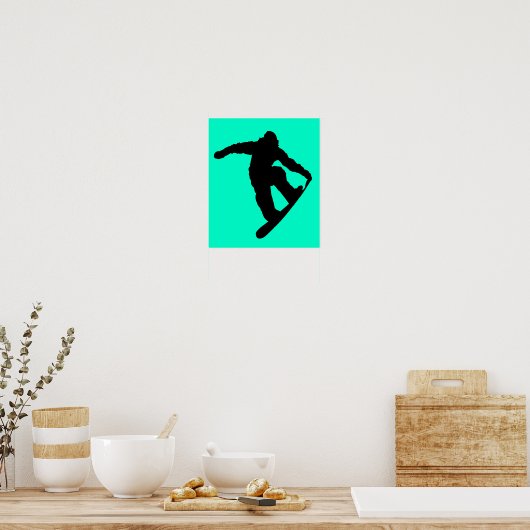 Snowboarder Poster (Küche)