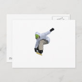Snowboarder Postkarte (Vorne/Hinten)