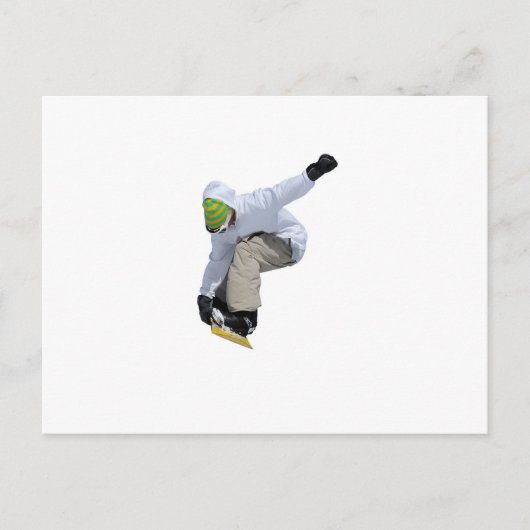 Snowboarder Postkarte (Vorderseite)