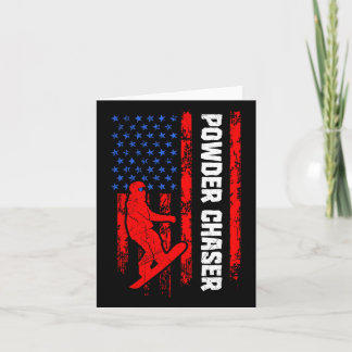 Snowboarder Powder Chaser Funny Snowboarder Kind Karte