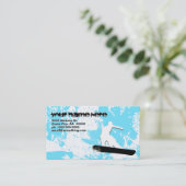 Snowboarder : Powder: Visitenkarte (Stehend Vorderseite)