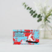 Snowboarder : Powder: Visitenkarte (Stehend Vorderseite)