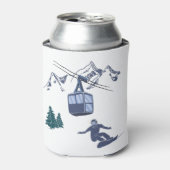 Snowboarder Power zum People Ski Resort Dosenkühler (Kanne Vorderseite)