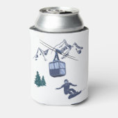 Snowboarder Power zum People Ski Resort Dosenkühler (Kanne Rückseite)