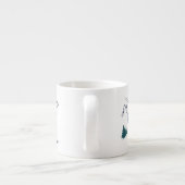 Snowboarder Power zum People Ski Resort Espressotasse (Rückseite)