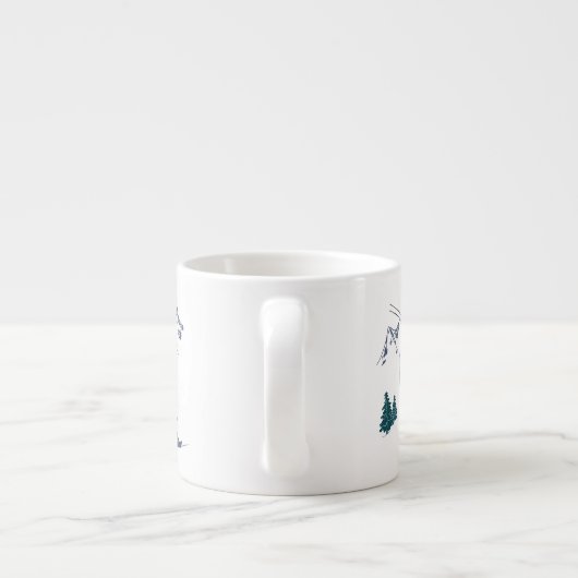 Snowboarder Power zum People Ski Resort Espressotasse (Rückseite)