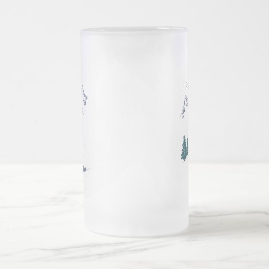 Snowboarder Power zum People Ski Resort Mattglas Bierglas (Mittel)