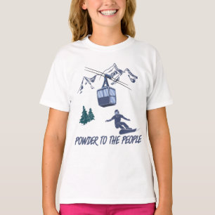 Snowboarder Power zum People Ski Resort T-Shirt