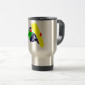 Snowboarder-Reise-Tasse Reisebecher (VorderseiteRechts)