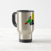 Snowboarder-Reise-Tasse Reisebecher (Vorderseite Links)