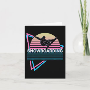 Snowboarder Retro Karte