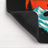 Snowboarder Retro Snowboard Extreme S Mousepad (Ecke)