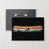 Snowboarder Retro-Wintersport-Geschenk Button (Vorderseite/Rückseite)